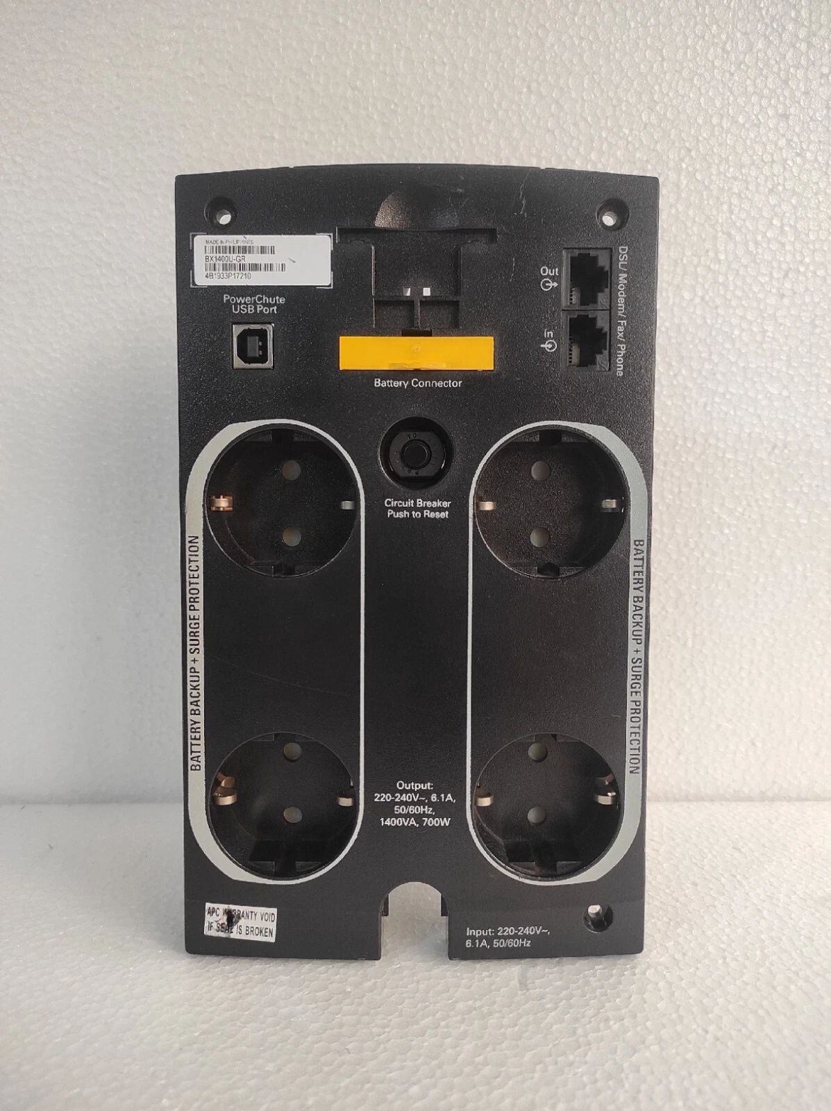 APC om-77929 / OM-77929 Battery Backup / Surge Protection